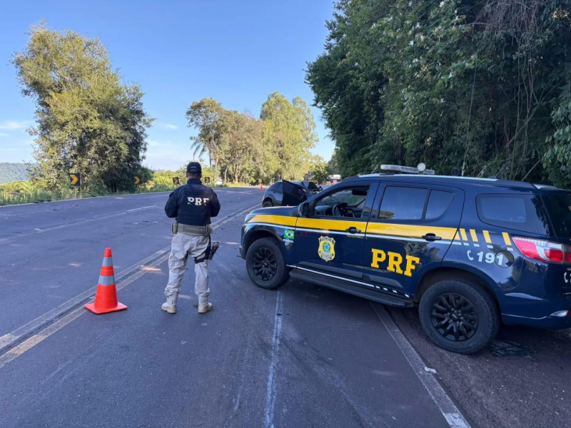 Colisão frontal na BR-386 deixa mulher morta em Frederico Westphalen