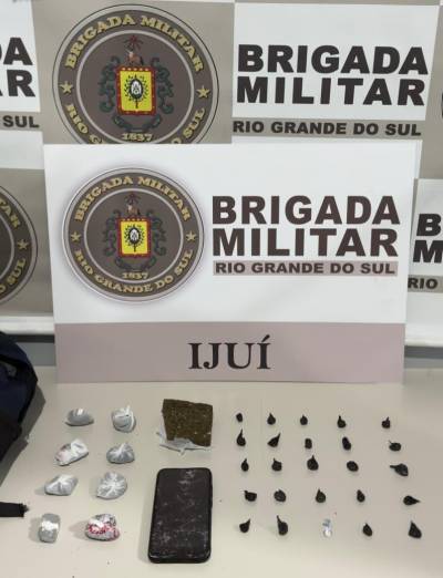 BM prende homem em flagrante por tráfico de drogas em Ijuí