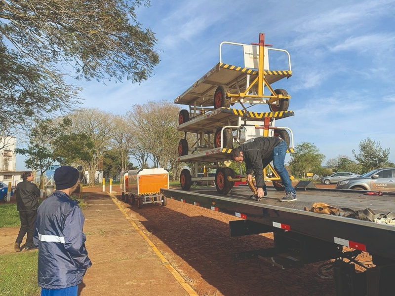 Aeroporto recebe equipamento de  transporte de bagagens para voos diretos a São Paulo