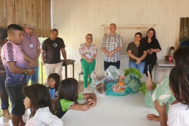PAA Indígena realiza entrega de alimentos em Salto do Jacuí