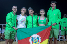 Maynne Kamchen conquista título inédito e é campeã brasileira de beach tennis sub-14