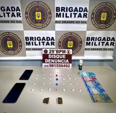 Brigada Militar prende mulher por tráfico de drogas em Ijuí