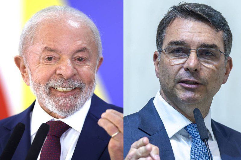 Flávio Bolsonaro e Lula empatam no 2º turno, aponta Meio Ideia