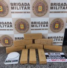 Brigada Militar de Santo  Ângelo realiza prisão por tráfico de drogas 