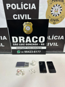 Operação da Polícia Civil mira tráfico de drogas no Bairro Trinta, em São Luiz Gonzaga