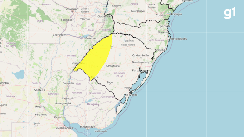 RS tem aviso de perigo potencial para tempestades e semana de instabilidade