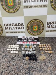 Brigada Militar Santo Ângelo realiza prisão pro tráfico de drogas  