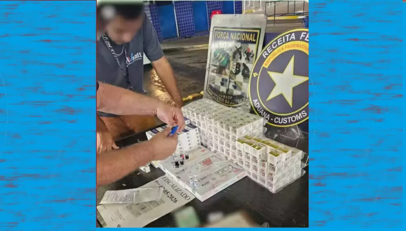 Tenente-coronel da PM é preso tentando entrar no Brasil com mais de 300 ampolas de tirzepatida