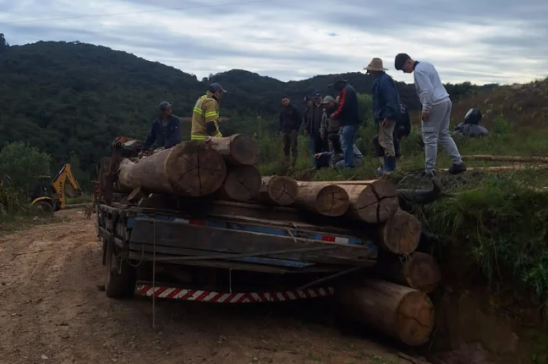 Trabalhador morre e outro fica ferido após soterramento por carga de eucalipto em Fontoura Xavier