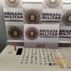 Brigada Militar de Ijuí prende homem em flagrante delito por Tráfico de Entorpecente e Receptação