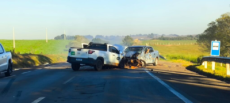Colisão entre dois carros deixa quatro feridos no interior de Passo Fundo