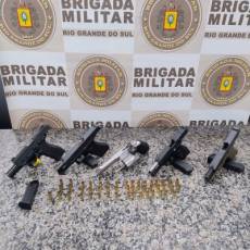 Brigada Militar prende homem e apreende adolescente com armas em Giruá