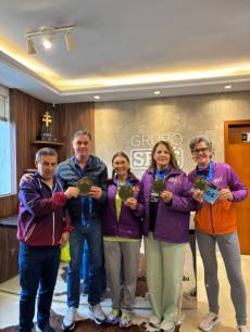 Maratonistas de Santo Ângelo celebram superação após participação na Maratona Internacional de Porto Alegre