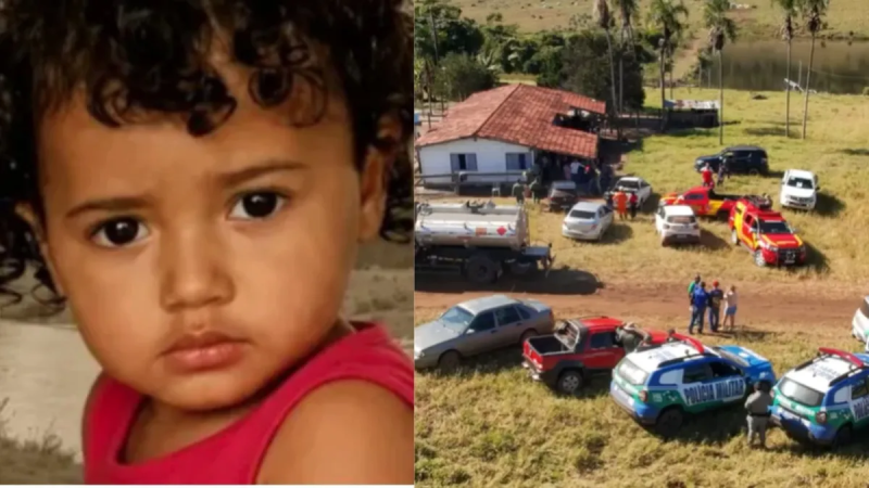 Menina de 2 anos desaparecida é encontrada morta em área rural de Goiás