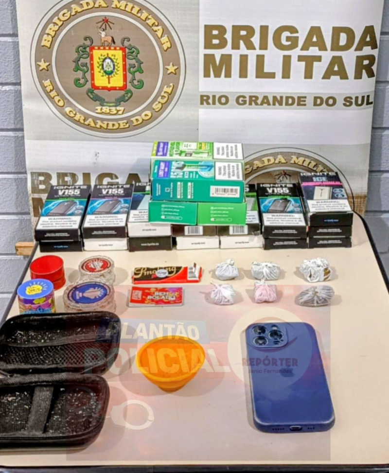 Brigada Militar prende homem por tráfico de drogas durante Operação Cerco Fechado em Tenente Portela