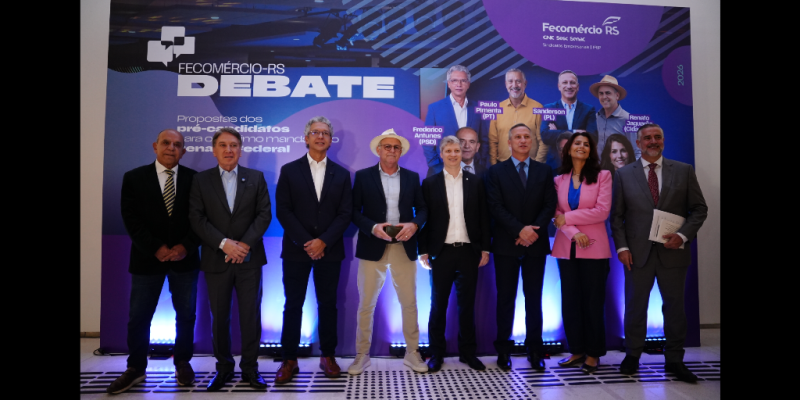 Fecomércio-RS reúne pré-candidatos ao Senado em debate sobre desenvolvimento econômico do Estado