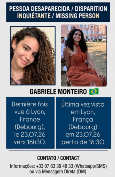 Vizinha viu brasiliense em elevador antes de desaparecimento na França