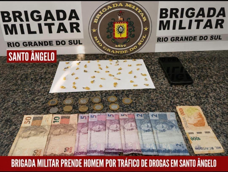 Brigada Militar prende dois por tráfico na região