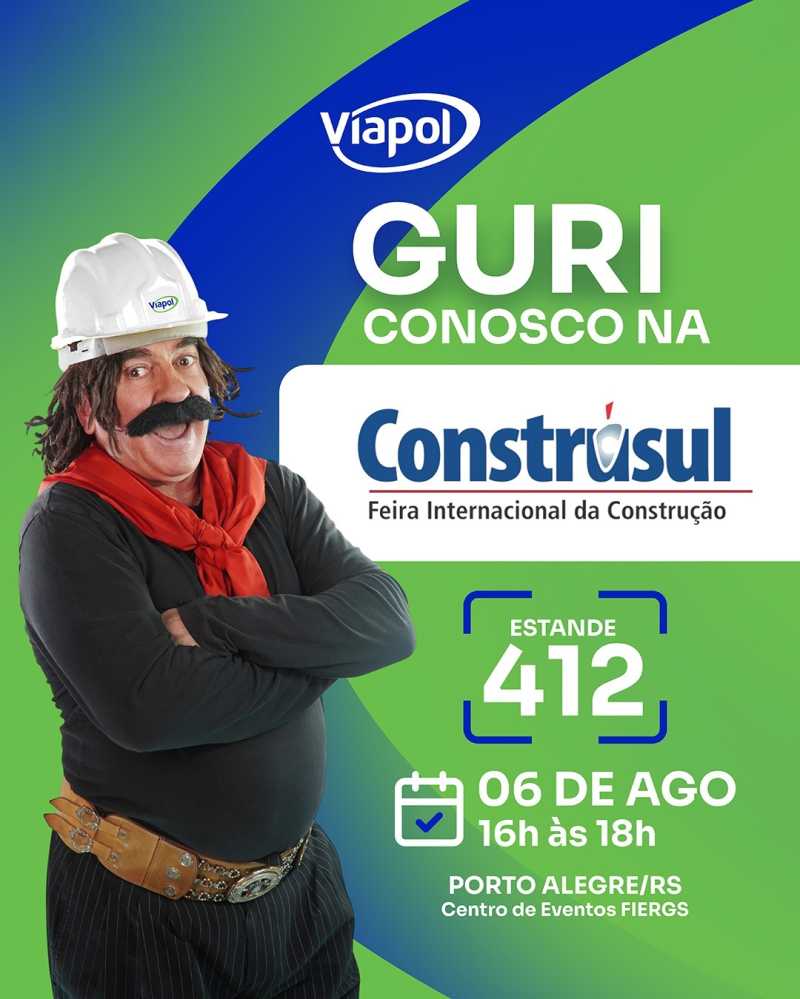 Viapol recebe Guri de Uruguaiana em ação especial durante a Construsul 2026