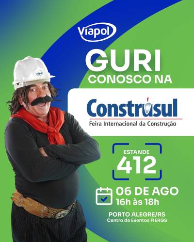 Viapol recebe Guri de Uruguaiana em ação especial durante a Construsul 2026