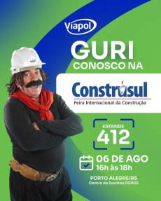Viapol recebe Guri de Uruguaiana em ação especial durante a Construsul 2026