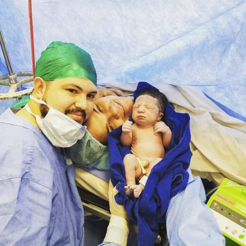 Rafaela: família comemora  o sucesso da cirurgia
