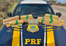 Polícia prende passageira de ônibus com mais de 20 quilos de maconha em Bagé