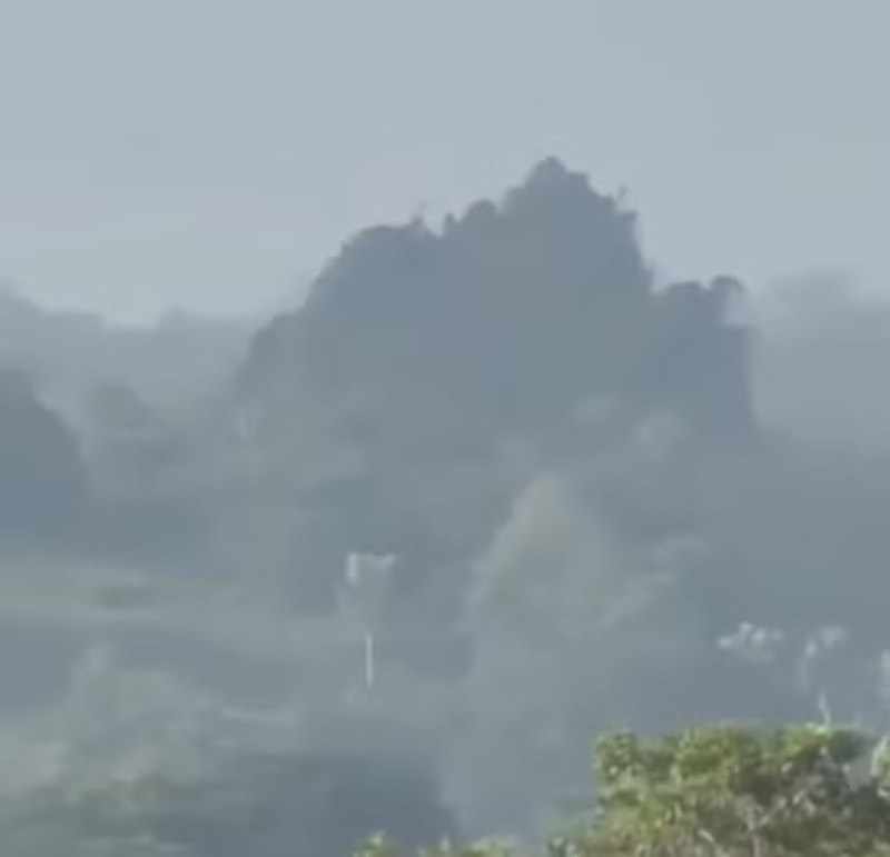Vulcão de lama entra em erupção na Colômbia
