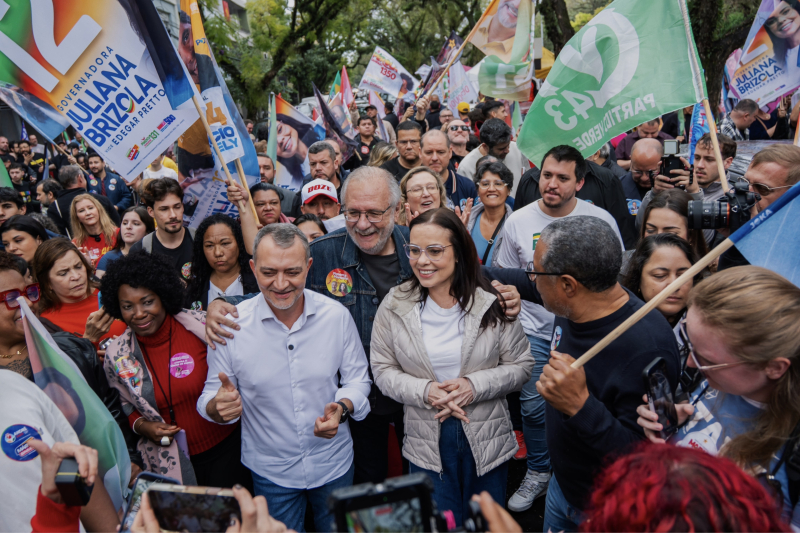 Juliana Brizola e Edegar Pretto lançam campanha ao governo do RS