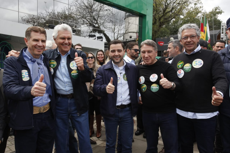 Rigotto acompanha Ronaldo Caiado em visita à Expointer