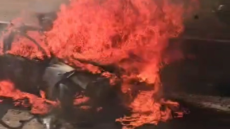 Duas pessoas morrem após carro pegar fogo em acidente na BR-290