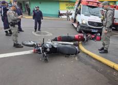 Colisão entre motos deixa dois feridos em Ijuí