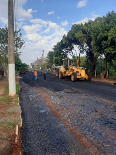 Guarani das Missões inicia pavimentação asfáltica na Rua São Luiz, no Bairro Pampa