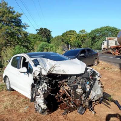Casal fica ferido em acidente na ERS-142