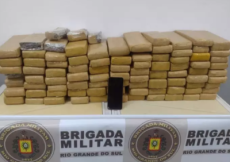 Homem é preso com 75 kg de maconha durante abordagem em Montenegro