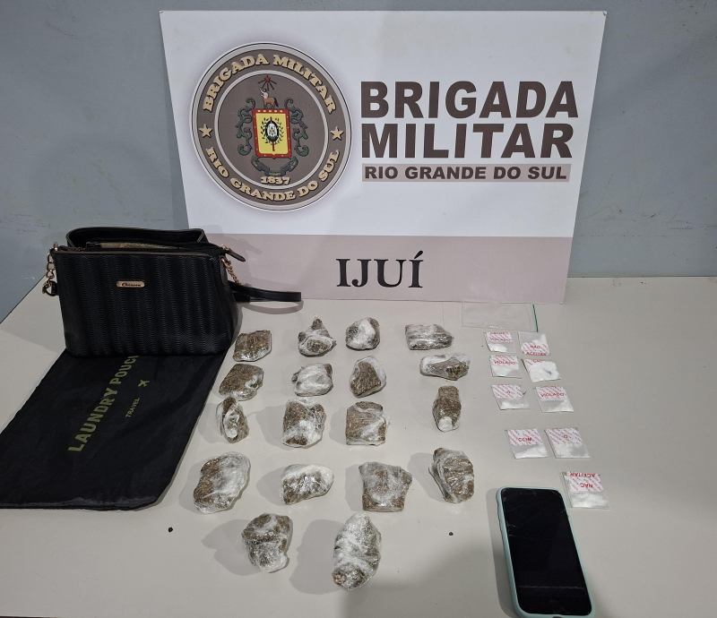 Mulher é presa em Flagrante Delito por tráfico de drogas  em Augusto Pestana