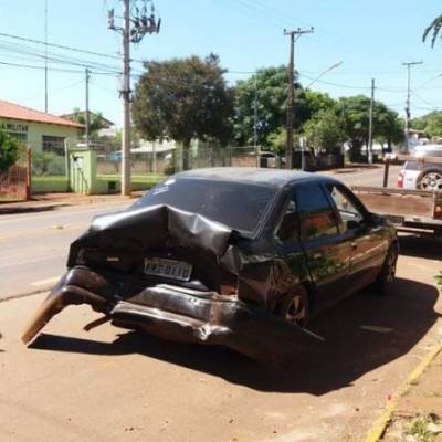 Redutor de velocidade provoca colisão de veículos, em Entre-Ijuís 