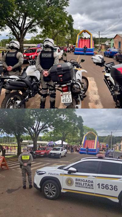 Brigada Militar de Santo Ângelo participa de ação em comemoração ao Dia das Crianças