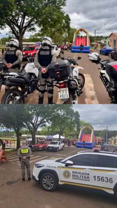 Brigada Militar de Santo Ângelo participa de ação em comemoração ao Dia das Crianças
