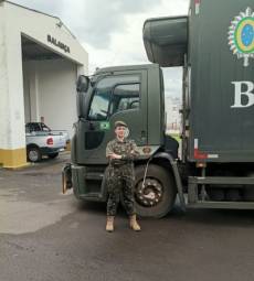 Militar de Santo Ângelo conquista habilitação para dirigir caminhões no Exército
