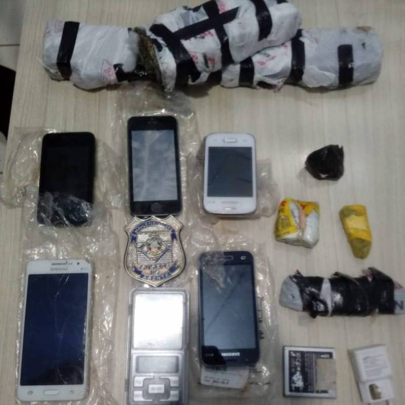 Susepe apreende maconha e celulares dentro de uma geladeira doada ao Presídio de Santa Rosa