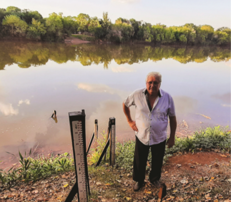 Rio Ijuí está com apenas 80 centímetros