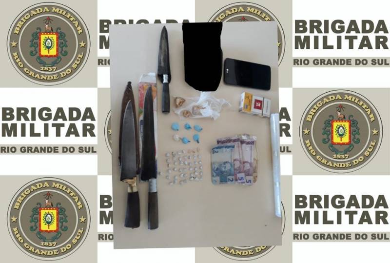 Força Tática do 7°RPMon realiza prisão por Tráfico de Drogas no Bairro Indubras