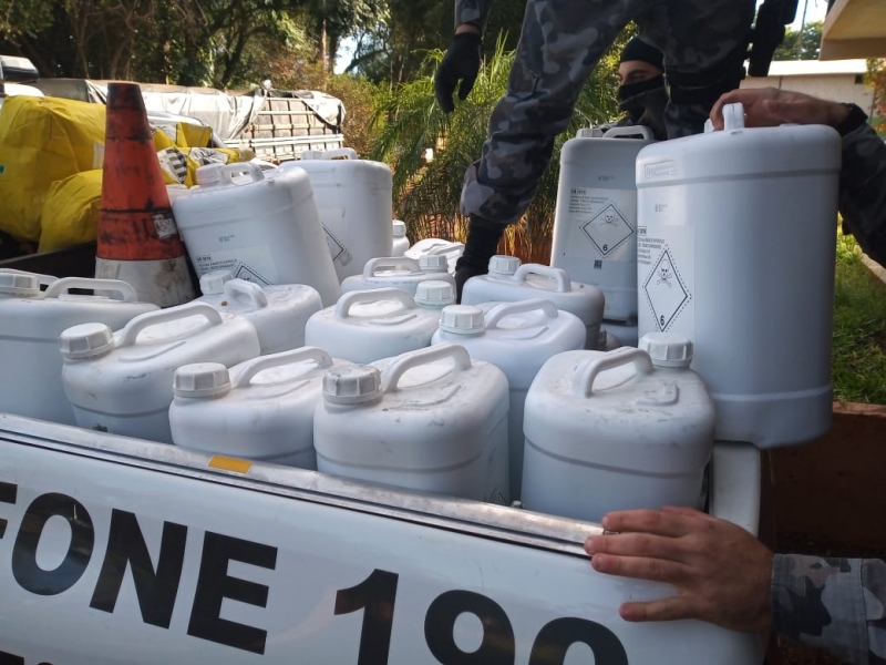 Brigada Militar de Ijuí e Polícia Civil apreendem agrotóxicos em Ijuí  