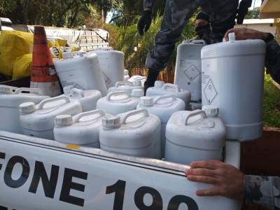 Brigada Militar de Ijuí e Polícia Civil apreendem agrotóxicos em Ijuí  